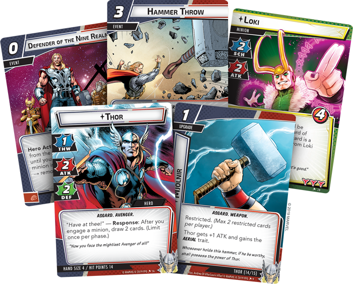THOR MARVEL - FFG - karty