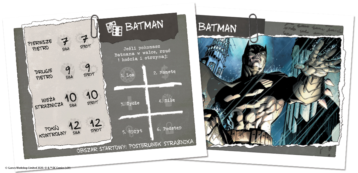 TALISMAN BATMAN - GRA - GALAKTA - KARTY