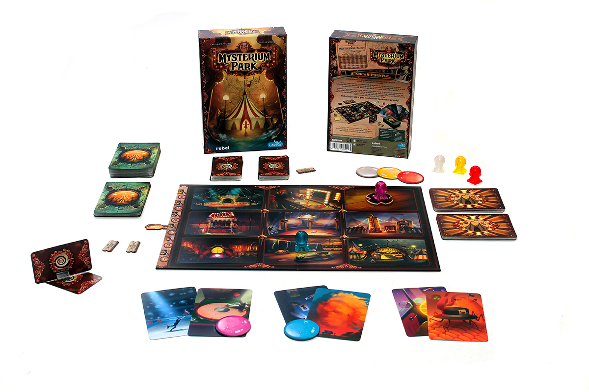 mysterium park-rebel-gra planszowa - komponenty