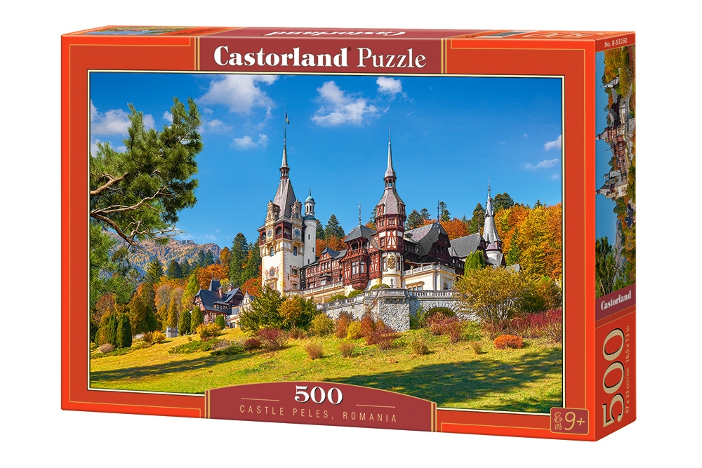 PUZZLE RUMUNIA - CASTLE PELES - ZAMEK PAŁAC - CASTORLAND - 500 elementów - dostawa