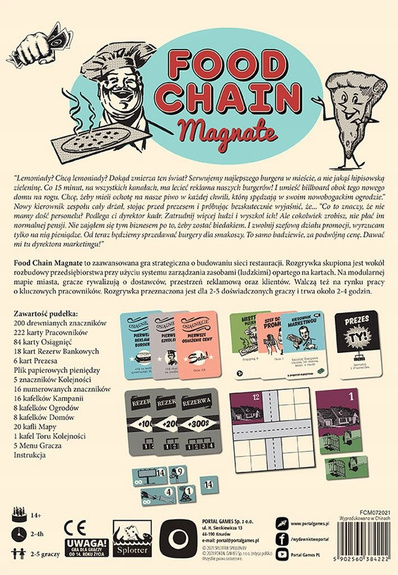 Gra planszowa Food Chain Magnate (edycja polska) Portal Games