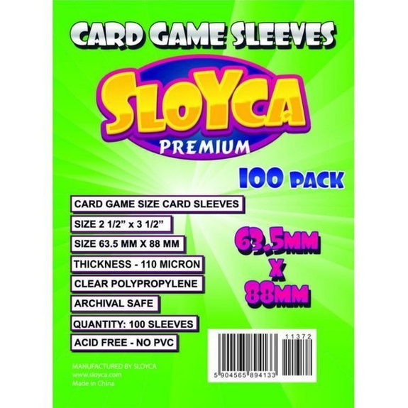 SLOYCA Koszulki STANDARD CCG PREMIUM (63,5x88mm), 100 sztuk