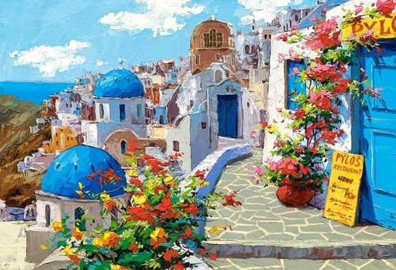 Spring in Santorini, Greece, Grecja